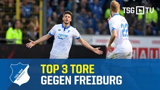 TSG Hoffenheim  Top 3 Goals against SC Freiburg [upl. by Iahs]