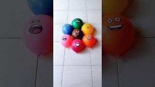 Seven Emoticon Water Balloons Popping Reverse Video Asmr [upl. by Clio801]