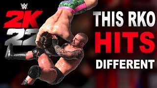 WWE 2K22  This RKO Hits Different  Shorts [upl. by Akinam]