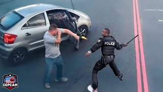 MOST SHOCKING Moments Police Vs Road Rage Drivers Caught on Dashcam [upl. by Meletius]