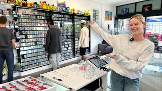 A Day in the Life Selling amp Trading At My Pokemon Store OWNER POV [upl. by Endys]