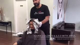 Schwarzkopf Professional IGORA Color 10 and Express Balayage 15min for development [upl. by Fanechka]