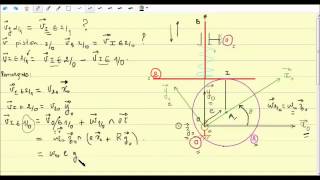 cinématique des solides roulement sans glissement [upl. by Gay]