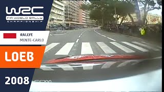 LOEB onboard on Monaco F1 track Rallye MonteCarlo 2008 Citroën C4 WRC [upl. by Epotimet]