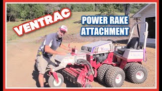 Ventrac Power Rake Attachment  THIS THING IS AMAZING [upl. by Laurena]