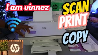 How To Scan  Print and Copy With HP Deskjet 2800e 2700e All In One Printer Review [upl. by Herwick218]