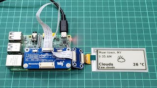 Weather Display on ePaper Using Raspberry Pi [upl. by Ater84]