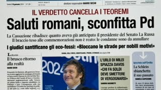 Rassegna stampa 19 GENNAIO 2024 Quotidiani nazionali italiani Prime pagine dei giornali di oggi [upl. by Burne]