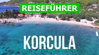 Korcula Kroatien  Urlaub Strände Resorts Natur  Drohne 4k Video  Insel Korcula was zu sehen [upl. by Dlanod]