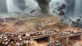 Devastating Floods in North Carolina  Floods sweep away cars and homes  Historic floods in the USA [upl. by Eelirrem301]