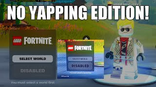 CANT SELECT WORLD IN LEGO FORTNITE FIX  Console Bug NO YAPPING [upl. by Viscardi]