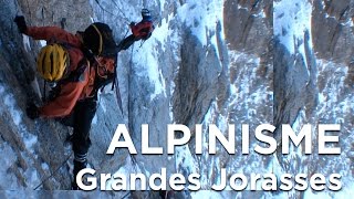 2 Les Grandes Jorasses Face Nord Voie Colton MacIntyre Chamonix Mont Blanc alpinisme montagne [upl. by Rahel]