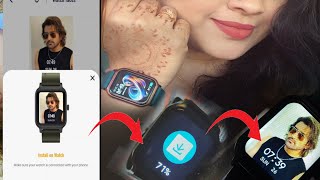 How to change Smartwatch Wallpaper Fastrack bolt Smartwatch face changing easy add my own picture [upl. by Noled]