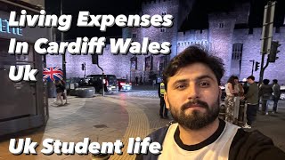 Living expenses in Cardiff 😊cardiff wales ukinternationalstudents uk workvisa pakistan vlog16 [upl. by Ahsenrad]