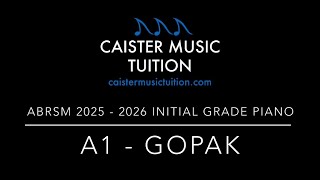 ABRSM 2025 amp 2026  Initial Grade Piano A1  Gopak [upl. by Akirea]