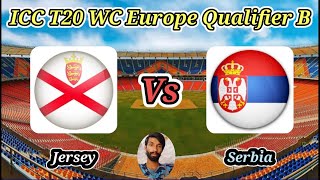 Jersey vs Serbia  Group A  ICC T20 World Cup Sub Regional Europe Qualifier B [upl. by Asilav]