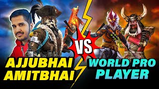 I FOUND REAL AMITBHAI IN WORLD CHAT  GARENA FREE FIRE [upl. by Darrick]