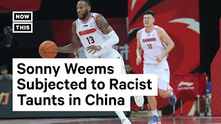 Basketball Fans in China Shout Slurs at American Basketball Player [upl. by Ajed]