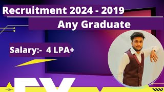 EY Off Campus Drive For 2024 2023 2022 2021 Batch  IT Company Jobs  Salary 4LPA [upl. by Darrick]