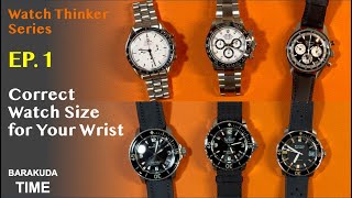 How to pick a correct watch size for your wrist Daytona FiftyFathoms Speedmaster  WatchThinker EP1 [upl. by Elburt650]