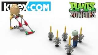 KNEX Plants vs Zombies Toys Wallnut Bowling Building Set [upl. by Ardath]