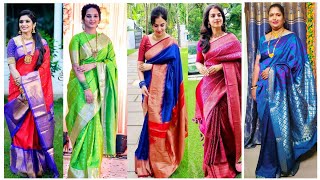 Latest silk Saree Design  Designer Silk Sarees  Silk Saree Ideas  Silk Sarees saree sarees [upl. by Quennie758]