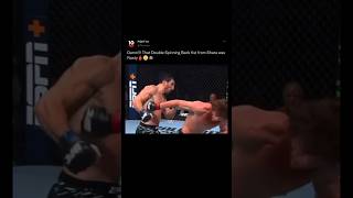 That Double Spinning Back Fist from Shara was Nasty 🩸😳🏴‍☠️ UFC308 shorts trending [upl. by Atorod]