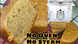 Rice Cooker Banana Cake  Easy Banana Cake [upl. by Nirrej]