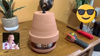 How To Make Your Own Clay Pot Heater heat staywarm poweroutage [upl. by Ciardap]