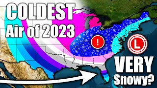 Models calling for the Coldest Air of the Year  Major Snowstorms [upl. by Clite]