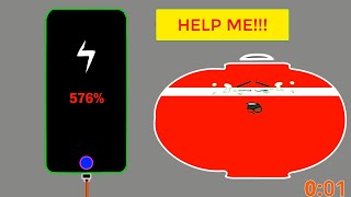 Iphone Battery Overcharging to 582 1 Minute Timer [upl. by Anitsirhk]