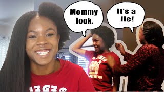 MY NIGERIAN MOMS REACTION TO MY BIG CHOP ON MY WAIST LENGTH RELAXED HAIR [upl. by Sedruol]