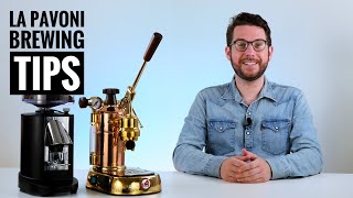 Brewing Tips for La Pavoni PB16 Professional Lever Espresso Machine  Quick Guide to Better Brewing [upl. by Viguerie]