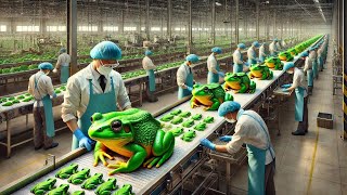 15 million tons of frogs have been raised and consumed by ChinaFrog processing factories [upl. by Batory980]