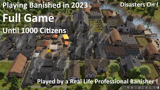 Banished  Until 1000 Citizens  Full Game  Part 1  No Commentary Gameplay [upl. by Halyhs]