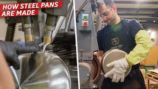 How a Stainless Steel Pan Factory Produces Over 700 Pans per Day — Dan Does [upl. by Aihsiek]