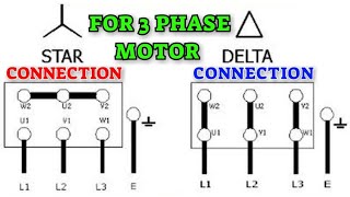 star delta connection  3 phase motor connection [upl. by Llaccm]