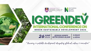 THE INTERNATIONAL CONFERENCE ON GREEN SUSTAINABLE DEVELOPMENT 2024 [upl. by Llerraj]