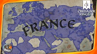 TIMELAPSE  COMTE ➔ DUC ➔ ROI ➔ EMPEREUR ➔ MAITRE DU MONDE  WORLD CONQUEST FRANCE CRUSADER KINGS 3 [upl. by Emelyne]