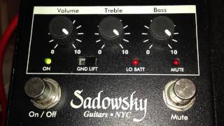 Sadowsky Bass Preamp  DI 1 of 4 [upl. by Zacharias]