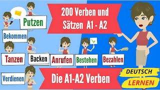 Wichtige verben für Deutsch lernen A1 A2 die Verben a1 und a2 Easy Deutsch [upl. by Liberati939]