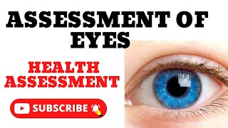 Assessment of Eye in UrduHindi  Health Assessment  Eye Diseases  Nursing Assessment  KMU [upl. by Aneed989]