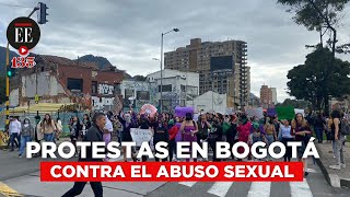 Manifestaciones de docentes y colectivos feministas en Bogotá  El Espectador [upl. by Fernanda]