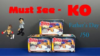 “Box Battle wthe Boys  Episode 1” Father’s Day 50  2024 Topps Update Value  Blaster Box [upl. by Arakihc429]