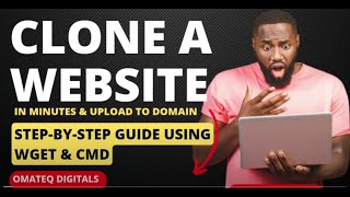 How to clone a website using wget and cmd cloneawebsite cloning websitedevelopement [upl. by Lassiter]