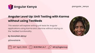 Angular Level Up Unit Testing with Karma without using TestBeds [upl. by Cristin]