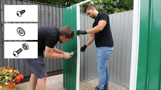 Metal Apex Shed Installation Guide [upl. by Mcspadden]