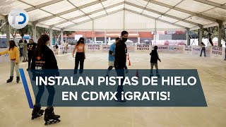 Pistas de hielo gratuitas en CdMx lugares y horarios [upl. by Asira]