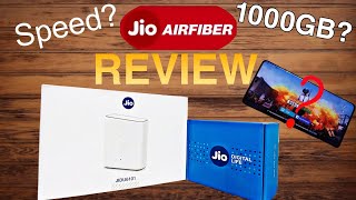 Jio Airfiber Review  Complete Details  BGMI Test  Speedtest [upl. by Ahseina774]