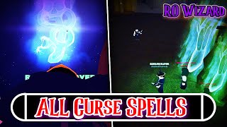 All CURSE spells in ROWizard Avada Kedavra and Morsmordre Showcase [upl. by Bough]